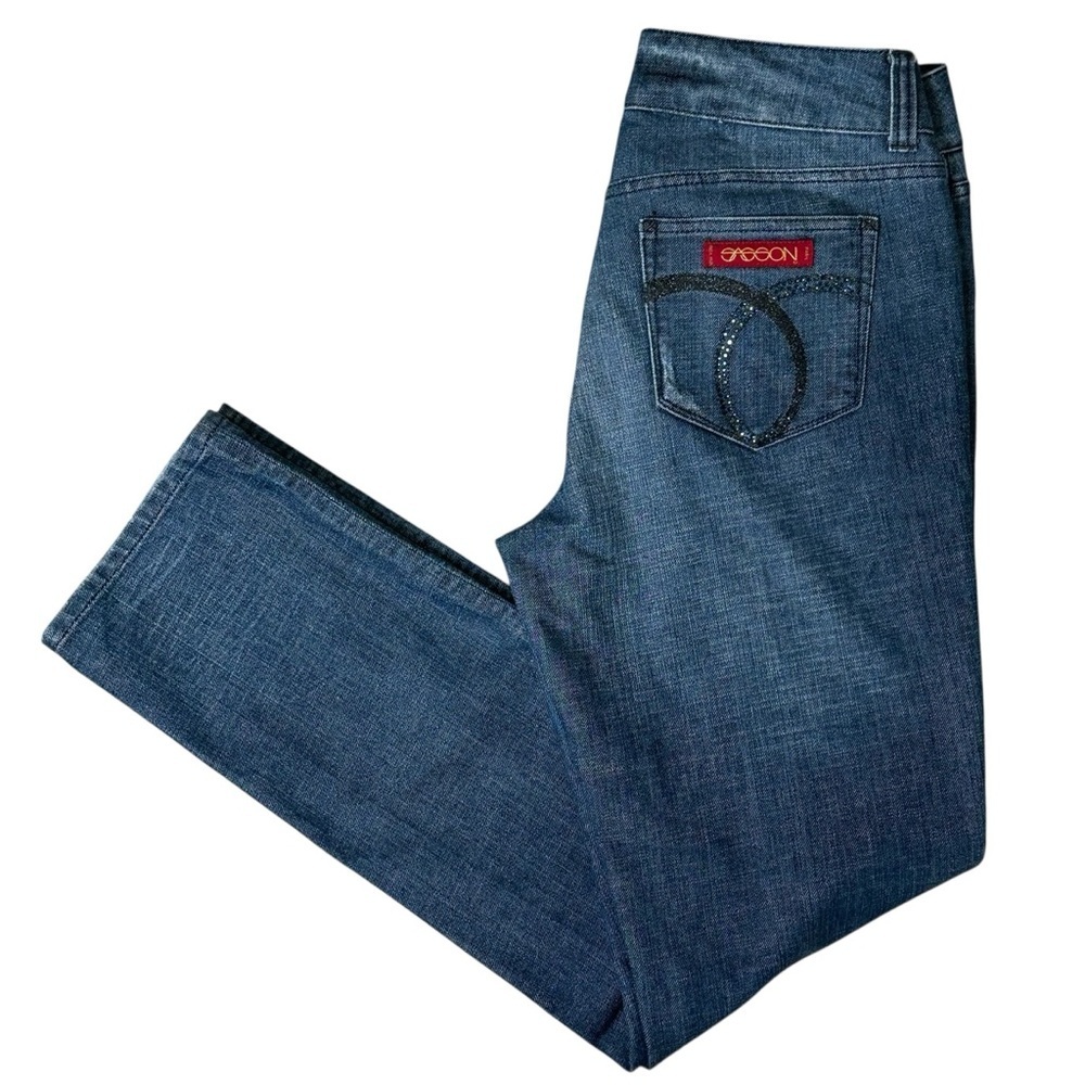 Sasson Women’s Size 8 Ooh LaLa Ring My Bell Straight Leg Hustle Jean